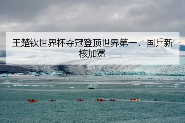王楚钦世界杯夺冠登顶世界第一，国乒新核加冕